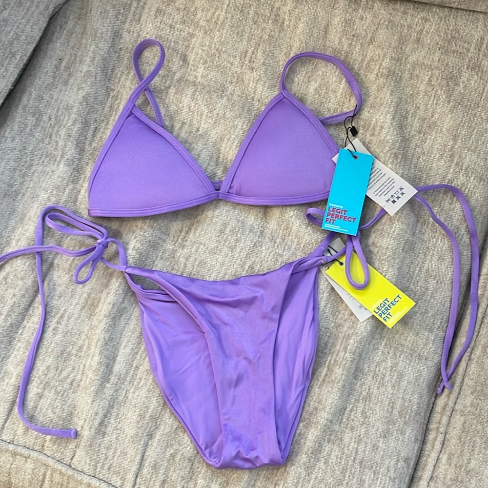 NWT One One Purple Bikini Set